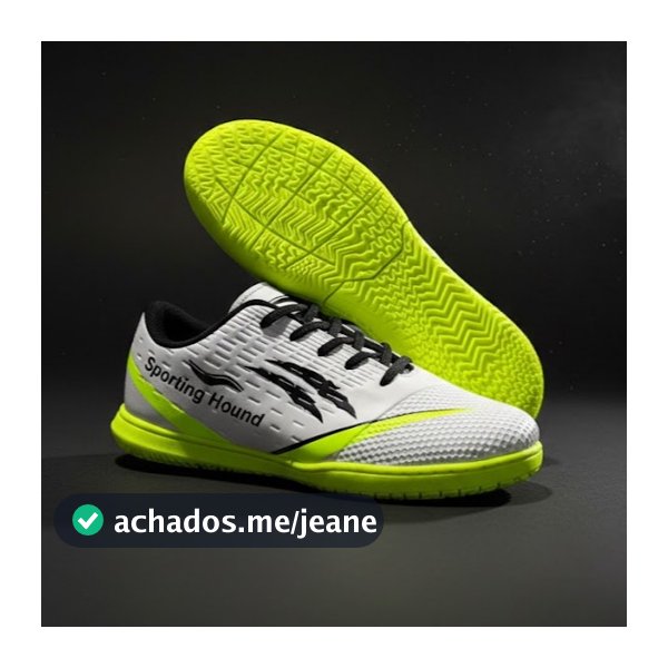 Chuteira Futsal Profissional Costurada e Colada Tênis de Salão Antiderrapante, Leve e Confortável para Quadra Indoor