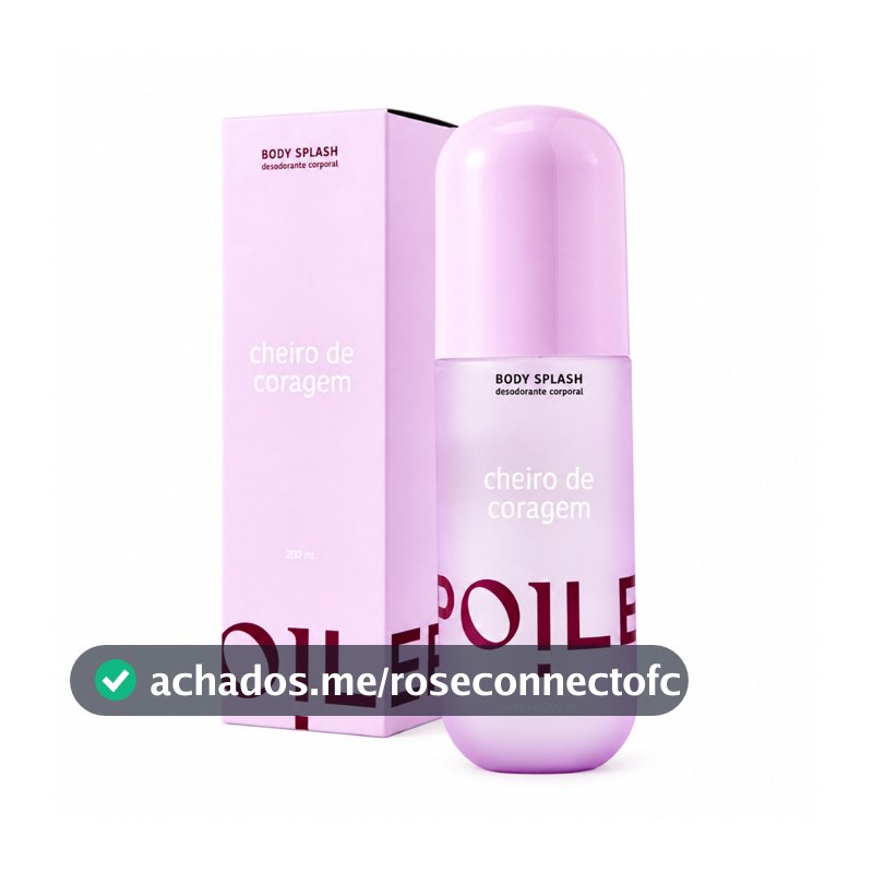 Body Splash Feminino Spoiler Cheiro de Coragem 200ml Fragrância Corporal Marcante para Uso Diário