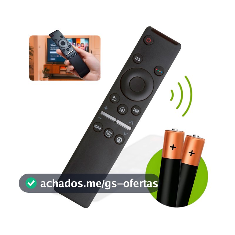 Controle Remoto Para Tv Samsung Smart 4k Netflix Prime Globoplay - Mtones