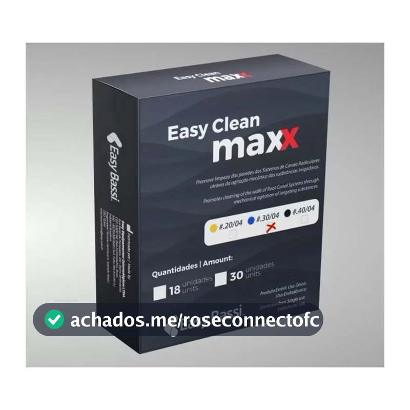 Easy Clean agitador dem canal MAXX, endodontia, blister com 6 UNIDADES , bassi (easy)