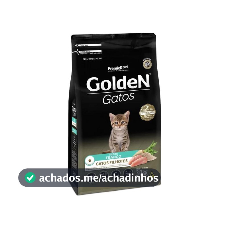 Ração Golden Fórmula Gatos Filhotes Frango 3Kg