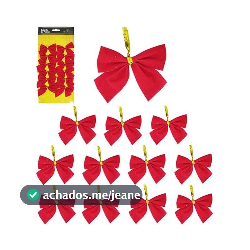 Kit 48 Laço Natalino Vermelho De Veludo De 5cm De Luxo Vermelho Veludo