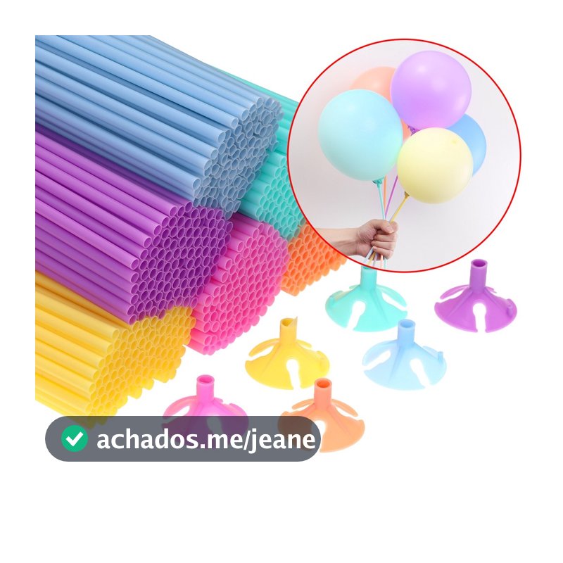 Suporte Balão Bexiga Vareta Pega Balão - 30 Cm