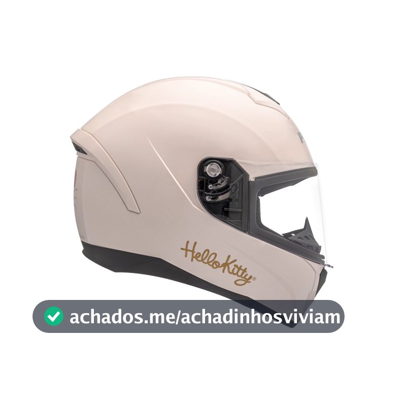 Capacete Moto Fechado Hello Kitty Hk Peels Checked