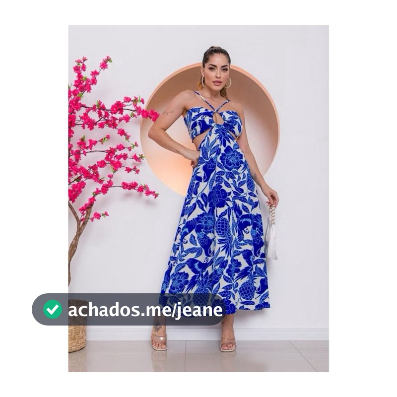 Vestido Longo Feminino Estampado Floral Dress Verão 2025 Moda Farm Floral Vestido Tropical  H-10