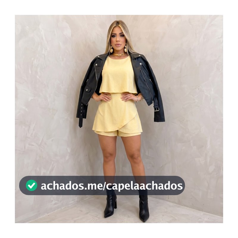 Macaquinho Feminino Plus Size Short Saia Forrado Look Inverno Moda Balada Festa Roupa de Frio