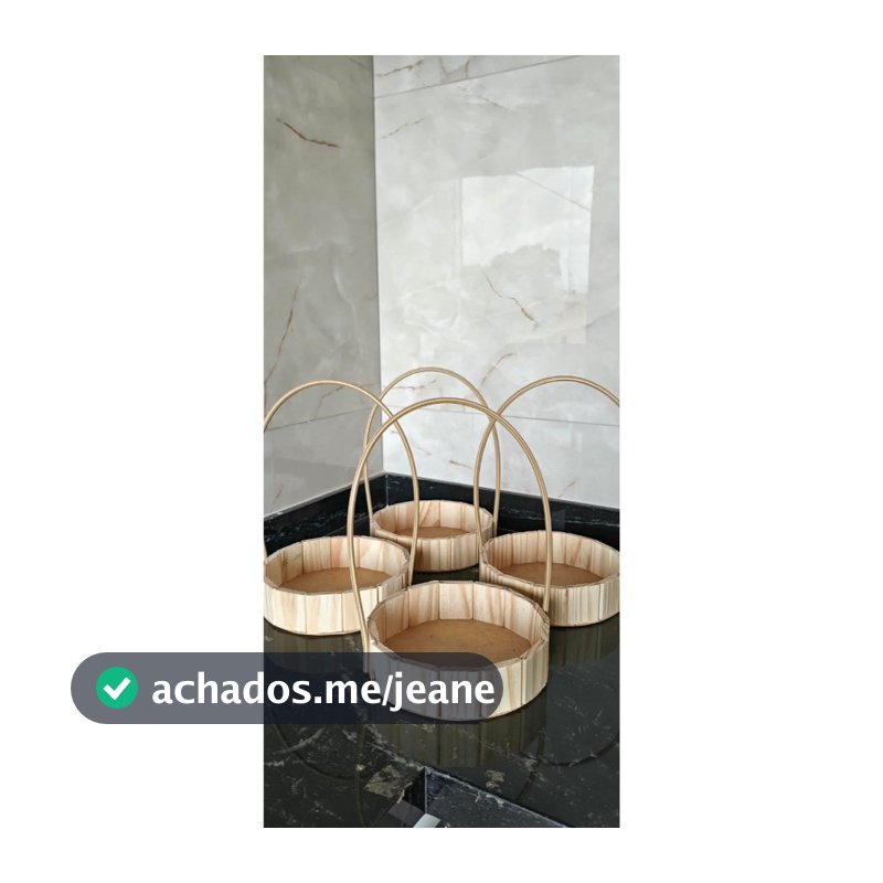 Kit 10 cesta Redonda Grande 20cm | Decorativa e Funcional | Ideal para presentes e Decoração