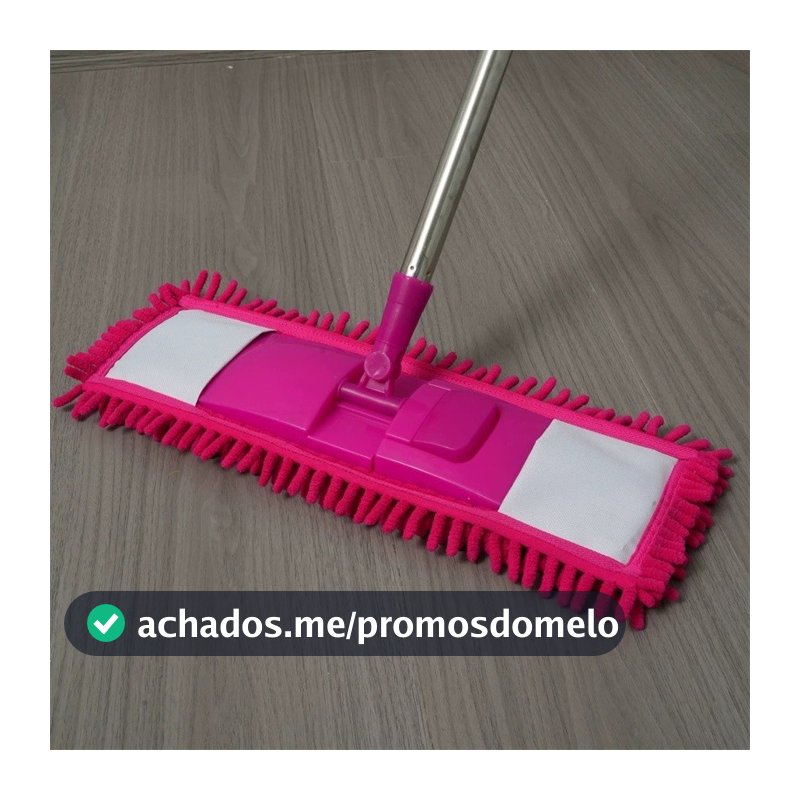 Mop Multiuso de Microfibra, Vassoura e Rodo para Pisos e Tira Pó