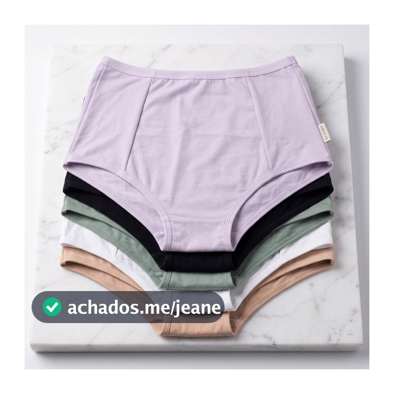 Kit Calcinha Gestante Pós-Parto Cintura Alta Hot Pants Plus Size Básica Tangão Segura Barriga