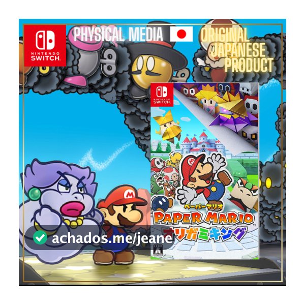 📐 Paper Mario: The Origami King (Nintendo Switch) - Edição Japonesa 🇯🇵👑