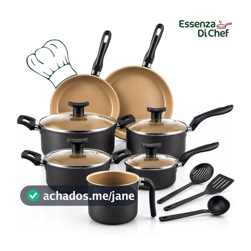 Conjunto de Panelas 10 Peças Alumínio Antiaderente Com Utensílios e Tampa De Vidro Jogo De Panelas Kit Panela Cozinha