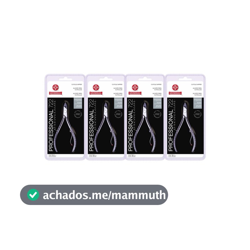 Kit 4 Alicate De Cutícula 722 Premium Profissional Mundial