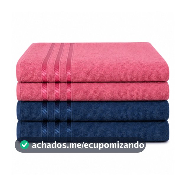Kit 4 Toalhas de Rosto (45cmX70cm) New Adri 100% Algodão