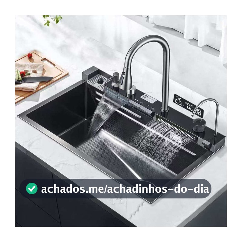 Kit Cuba Cozinha Gourmet Completa Inox Torneira Bancada 4 Funções Torneira Cuba Para Pia De Cozinha