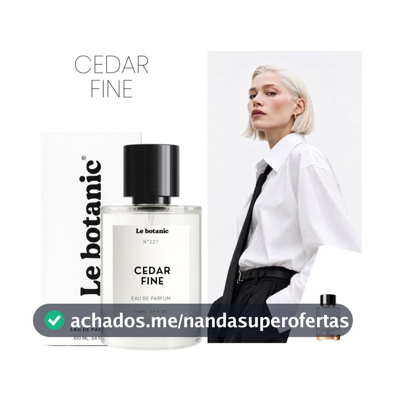 Perfume Cedar Fine - Le botanic - Alta Fixação