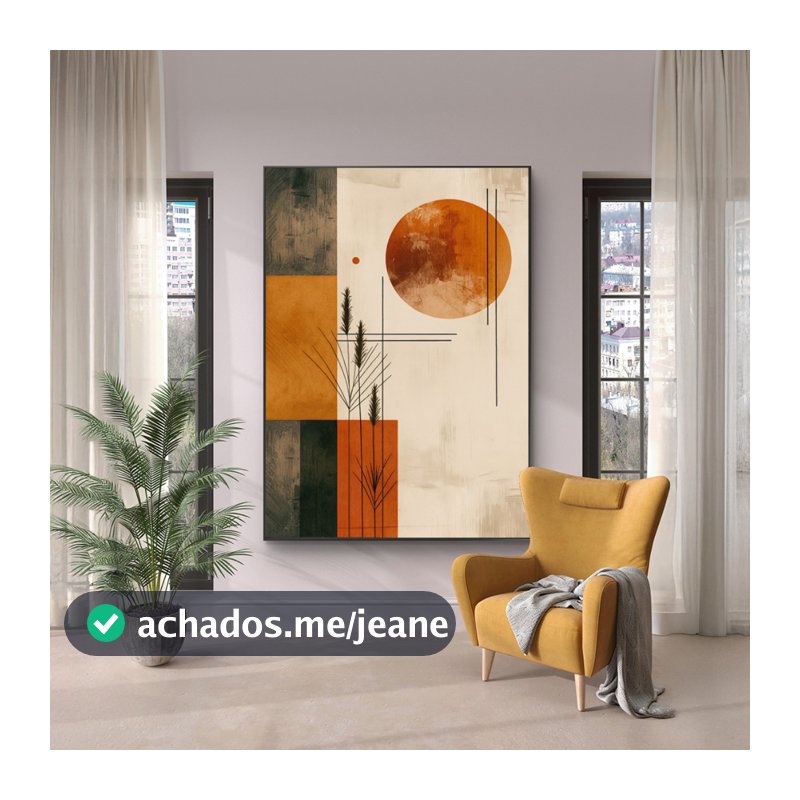 Quadro Grande Com Moldura 80x120 cm Para Sala Quarto Escritório Hall