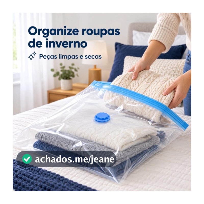 Kit 5 Saco a Vacuo 70x110 Sem Bomba