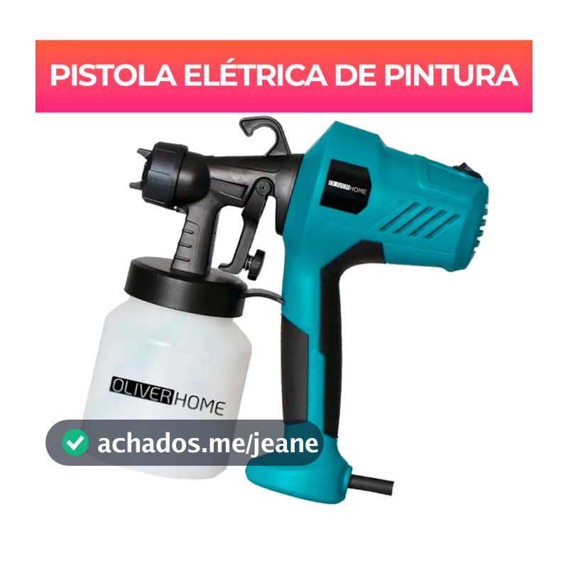 Pistola Elétrica Para Pintura Pulverizador de Tinta com Bico e Compressor 450w - OliverHome
