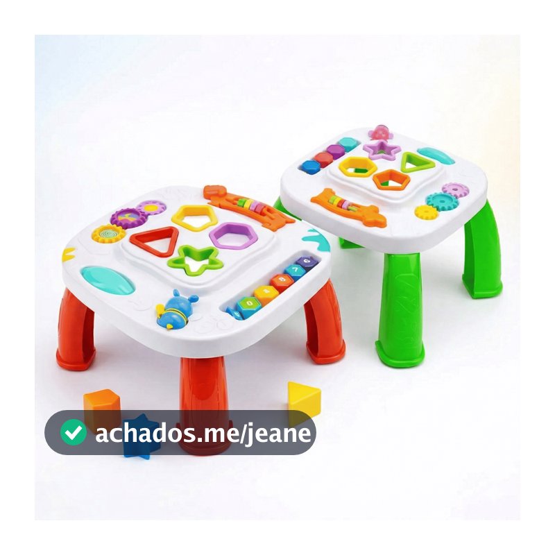 Mesinha de Atividades Infantil Playtable Brinquedo Mesa Educativa Sensorial