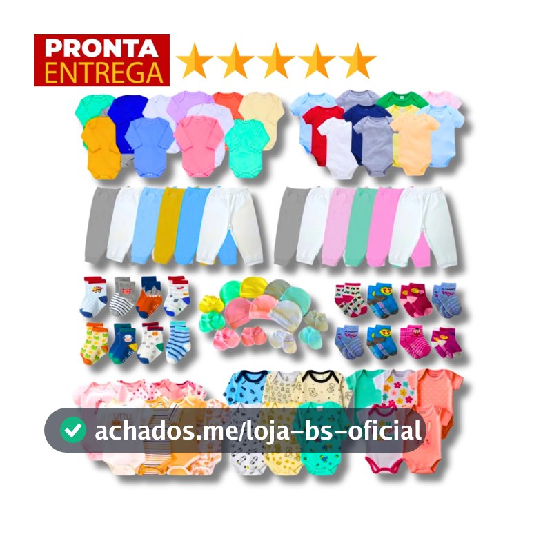 Kit 30 Peças Conjunto Enxoval Bebê Roupa Calça Body Recem Nascido Atacado