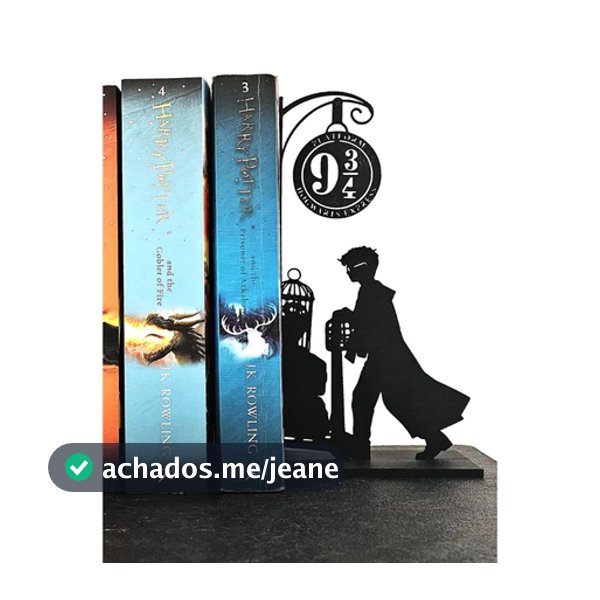 Suporte de livros Harry Potter e Plataforma 9 3/4