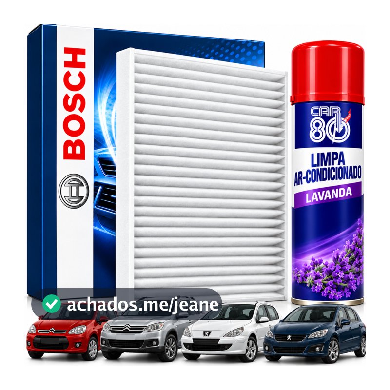 Filtro Cabine Ar Condicionado Citroen C3 C4 Aircross Peugeot 307 308 Bosch