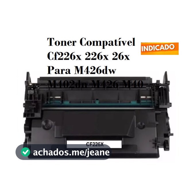 Toner Compatível Cf226x 226x 26x Para M426dw M402dn M426 M40
