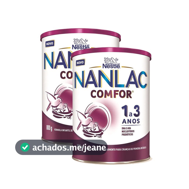 Kit 2 Fórmula Infantil NANLAC Comfor 800g