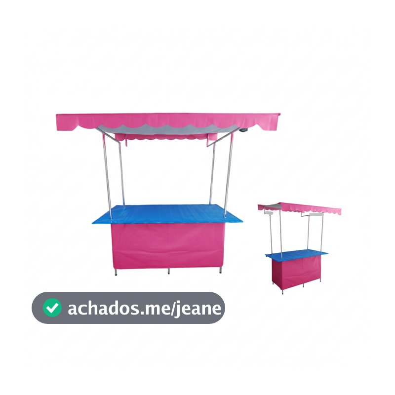 Barraca Para Feiras e Eventos 150MT em Ferro Galvanizado -  Lona Lisa / 1 Queda d'água