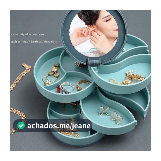 Organizador Plastico Porta Joias/bijuterias/maquiagens Com Gaveta
