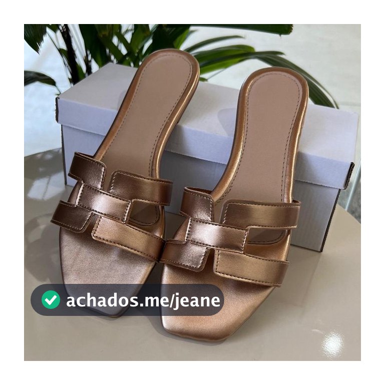 Sandália H Feminina casual rasteira verão