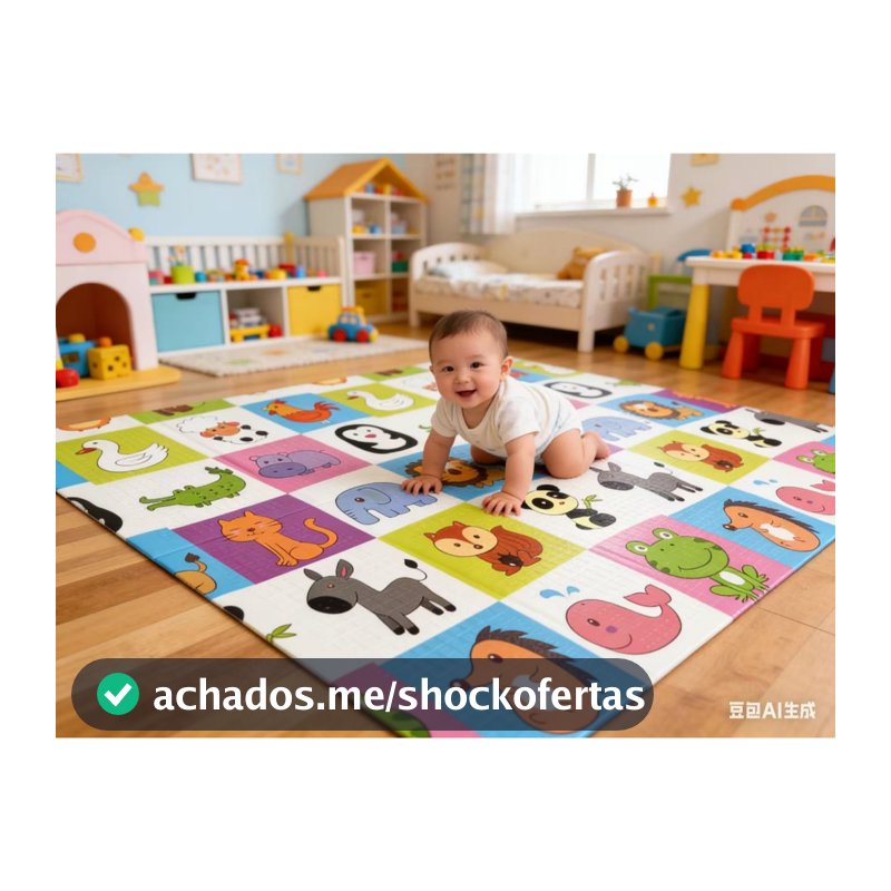 TAPETE TATAME INFANTÍL 6mm×120cm×180cm EMBORRACHADO UNISEX DUPLA FACE ATÓXICO ANTIDERRAPANTE IMPERMEÁVEL FÁCIL DE LIMPAR