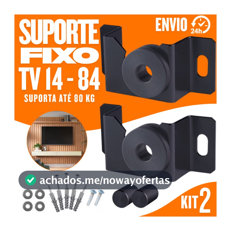 Suporte de TV Universal  Fixo De 10 a 100 Polegadas