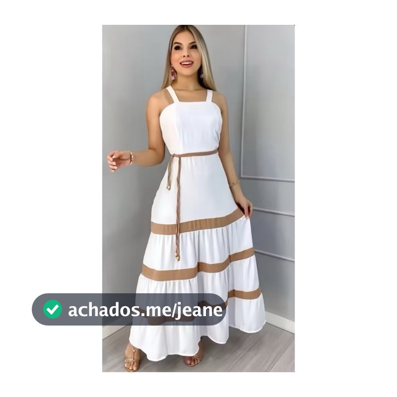 Vestido Longo Liso  Feminina Bicolor com forrto Casual Tecido Duna H-11