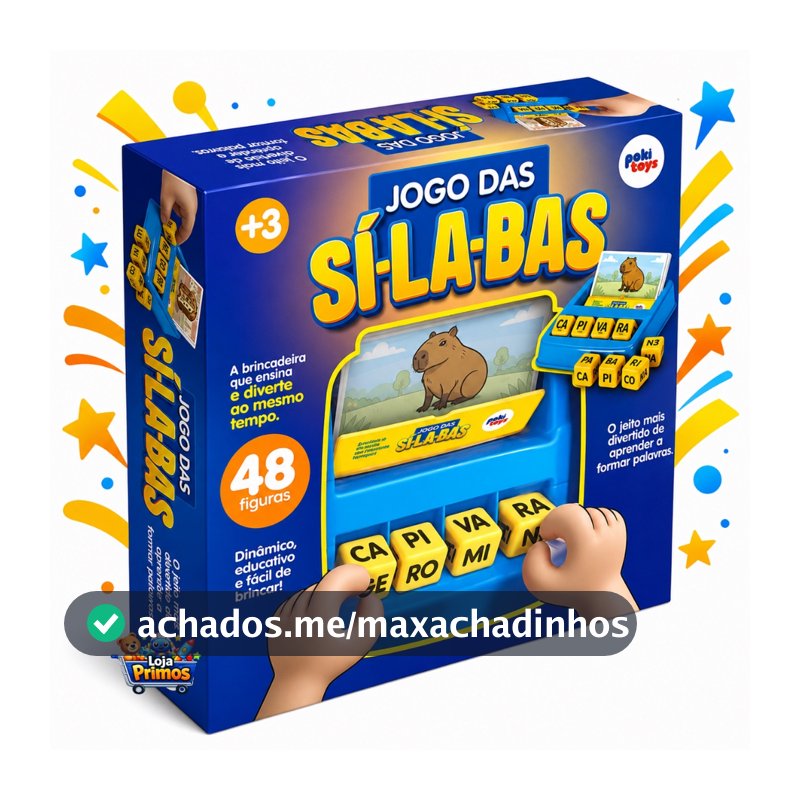 Jogo Das Silabas Brinquedo Educativo Aprender Formar Palavras