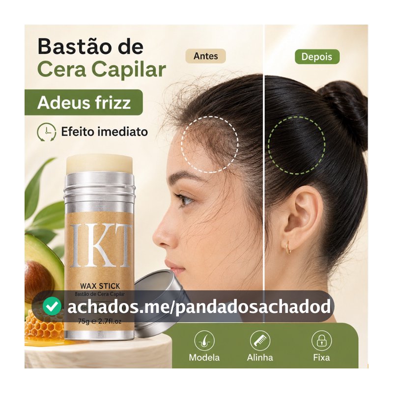 Cera capilar em bastão para modelagem de cabelo, cuidados capilares Anti-frizz