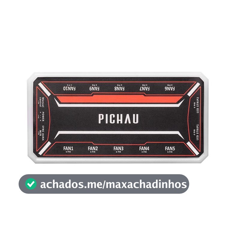 Controladora Pichau Feather X6, ARGB, 10 Portas, PG-FTX6-BK01