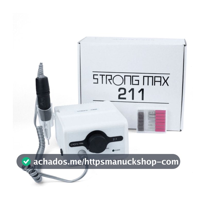 Lixadeira Elétrica Profissional Motor Strong 211 Nail Designer Podologo