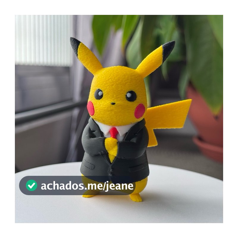 Pikachu Executivo Divertido Decoração Gamer Office Escritório