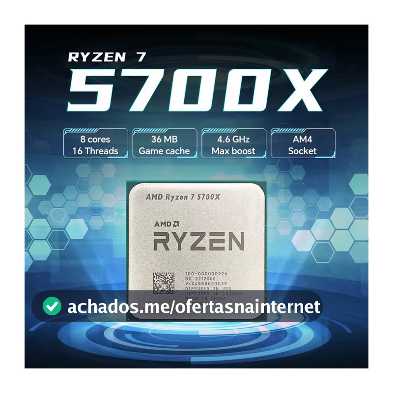 Processador  AMD Ryzen™ 7 5700X 8/16 4.6Ghz (OEM)