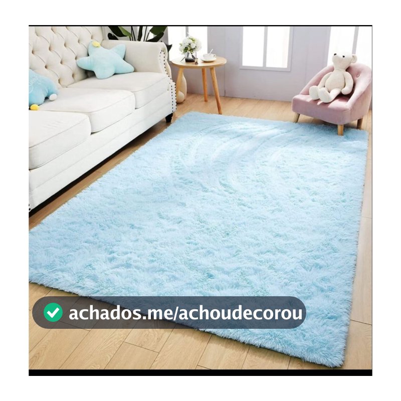tapete texfine peludo medida 2,00x1,40 fundo antiderrapante queima de estoque