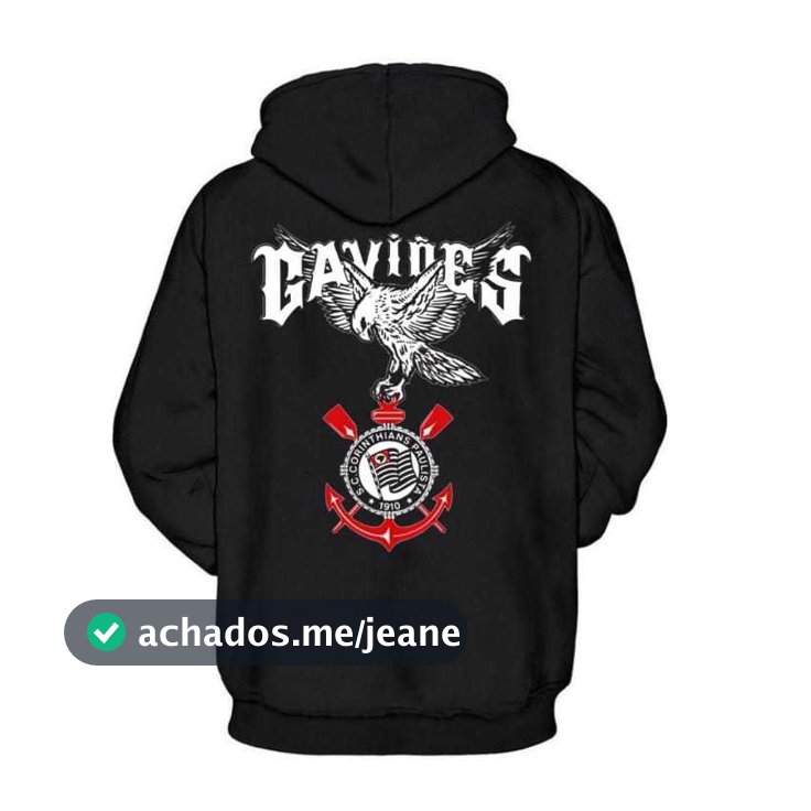 BLUSA DE FRIO MASCULINA GAVIOES TIMES BRASILEIROS MOLETON CANGURU BOLSO E CAPUZ COM ENVIO IMEDIATO