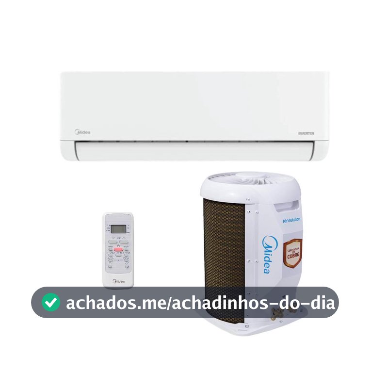 Ar Condicionado Split Inverter 12000 BTUs Midea Air Volution Lite Frio 42EBVCB12M5 - 220V