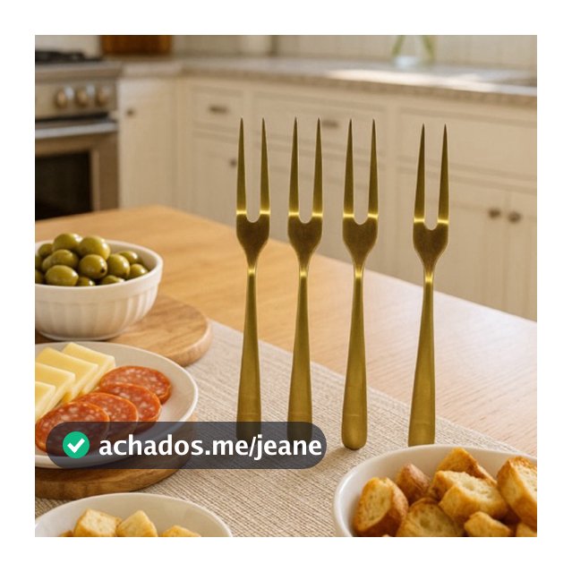 Conjunto 4 Garfos em Aço Inox para Aperitivo - Wolff
