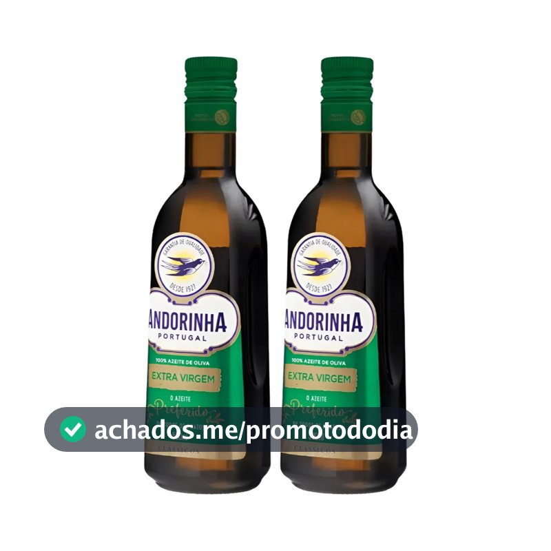 Kit Azeite De Oliva Extra Virgem Andorinha Vidro 500ml - 2 unidades
