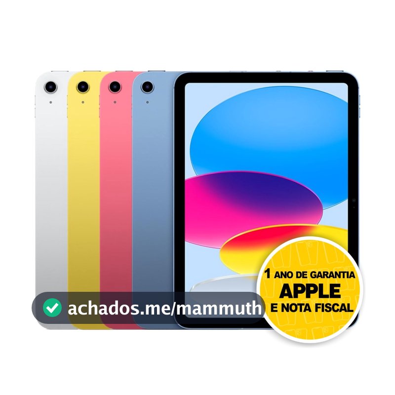 iPad 11 Geração A16  128GB 11" 12MP 12MP 1 ANO DE GARANTIA