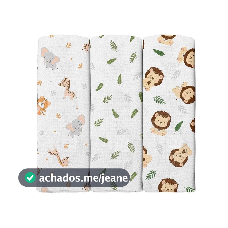 Kit Cueiro Bublim Estampado - 3 Peças