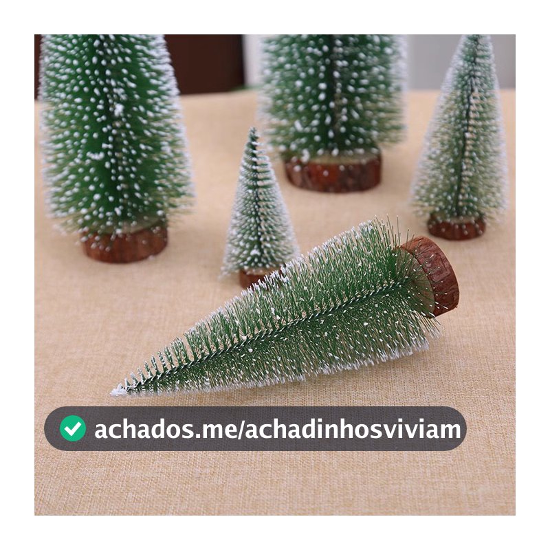 Mini Árvore de Natal pinheirinho Decoração Natalina Madeira Enfeite de Natal 15/20/25cm