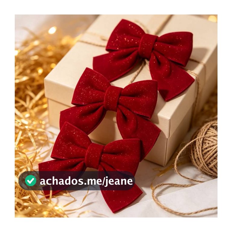 3/6/9/12 pcs Laço De Enfeite Materiais de alta qualidade, veludo De Árvore De Natal Para Decoração De Festa De Natal