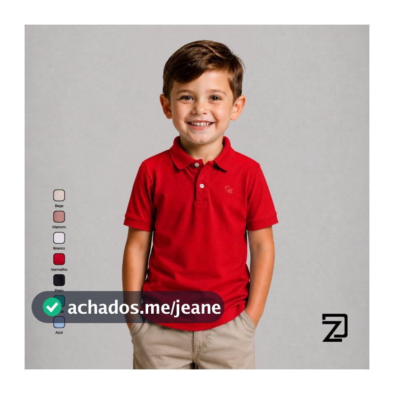 Camisa Básica Polo Infantil
